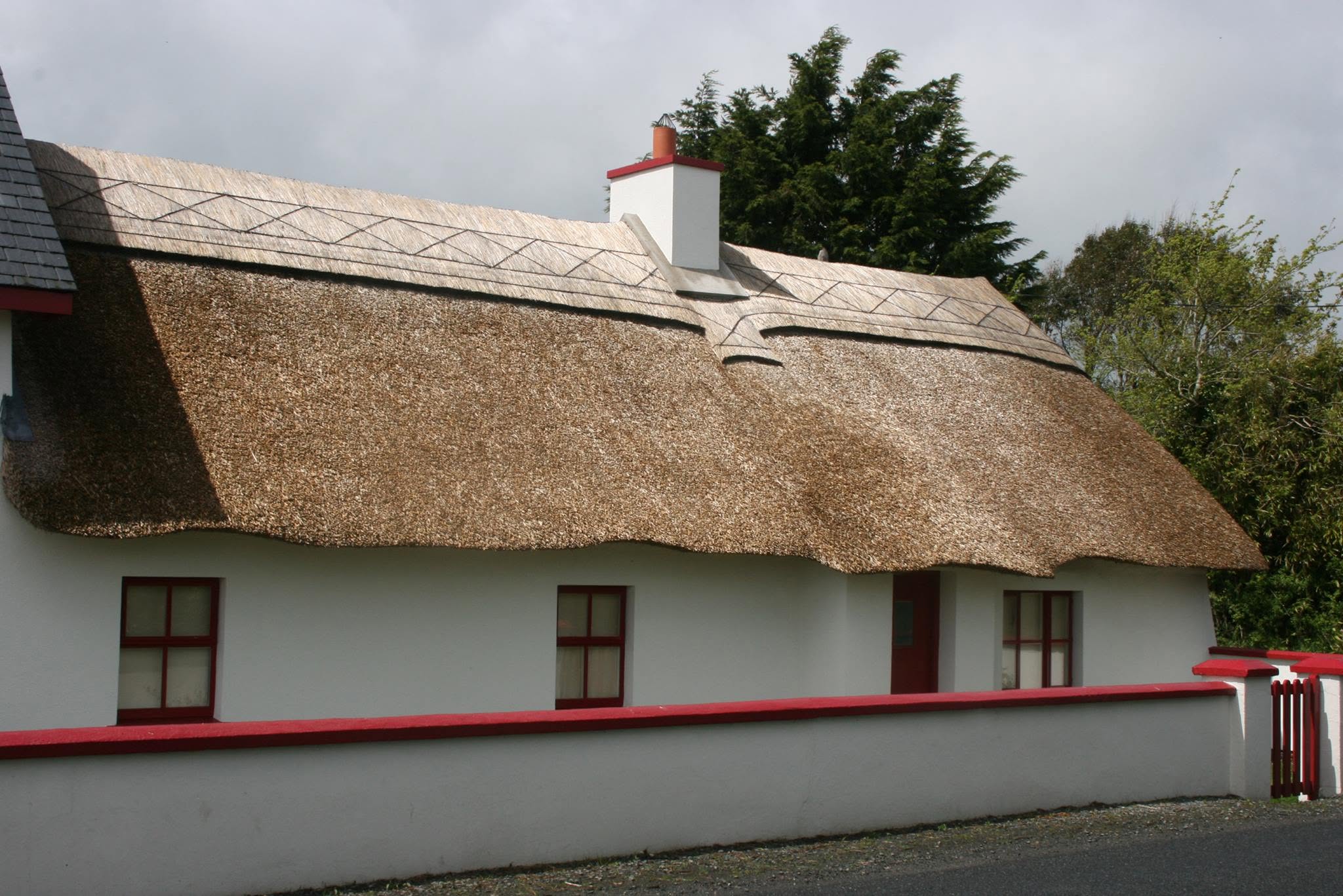 The original thatched cottage at Room & Groom in Ballygarrett, County Wexford
